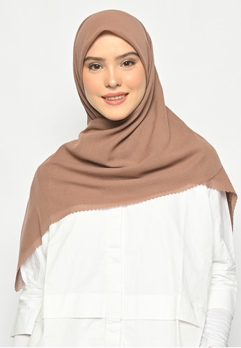 My Daily Hijab brown Hijab Segi 4 Voal Gucci Lasercut Mocca 27BB8AA03ED2EFGS_1