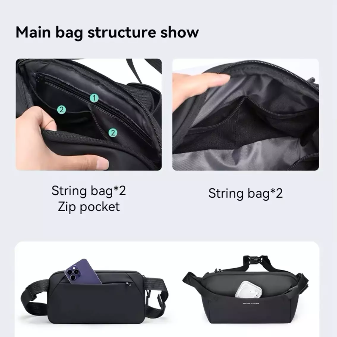 Mark Ryden Tas Selempang Pria Crossbody Sling Bag MR411 - GREEN