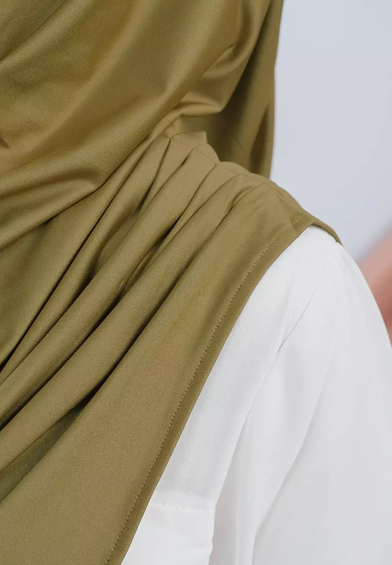 HIJAB INSTAN VALEEQA - ARMY GOLD