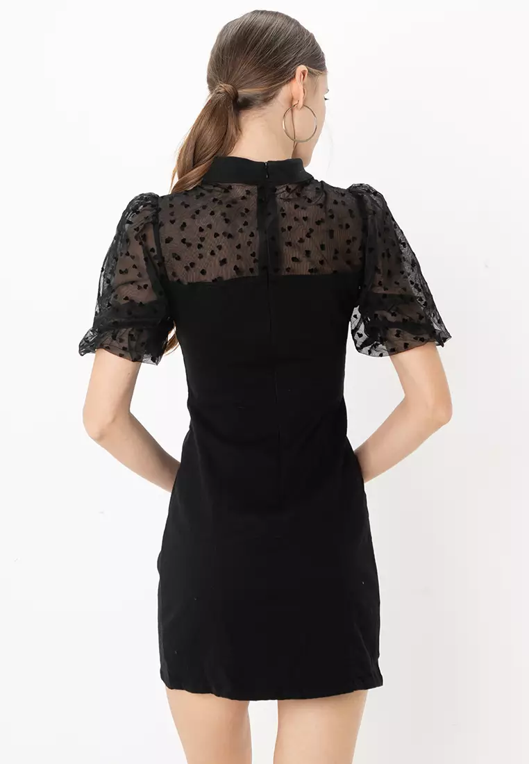 Short Sleeves Mini Dress