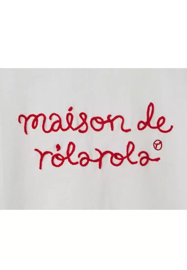 Maison De Rola Ringer T-Shirt White Red