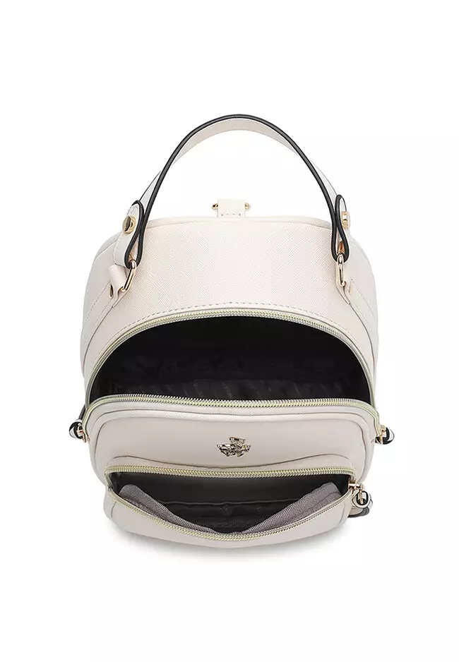 Women's Casual 2-Way Backpack (Tas Ransel Wanita & Tas Punggung Wanita) - Putih