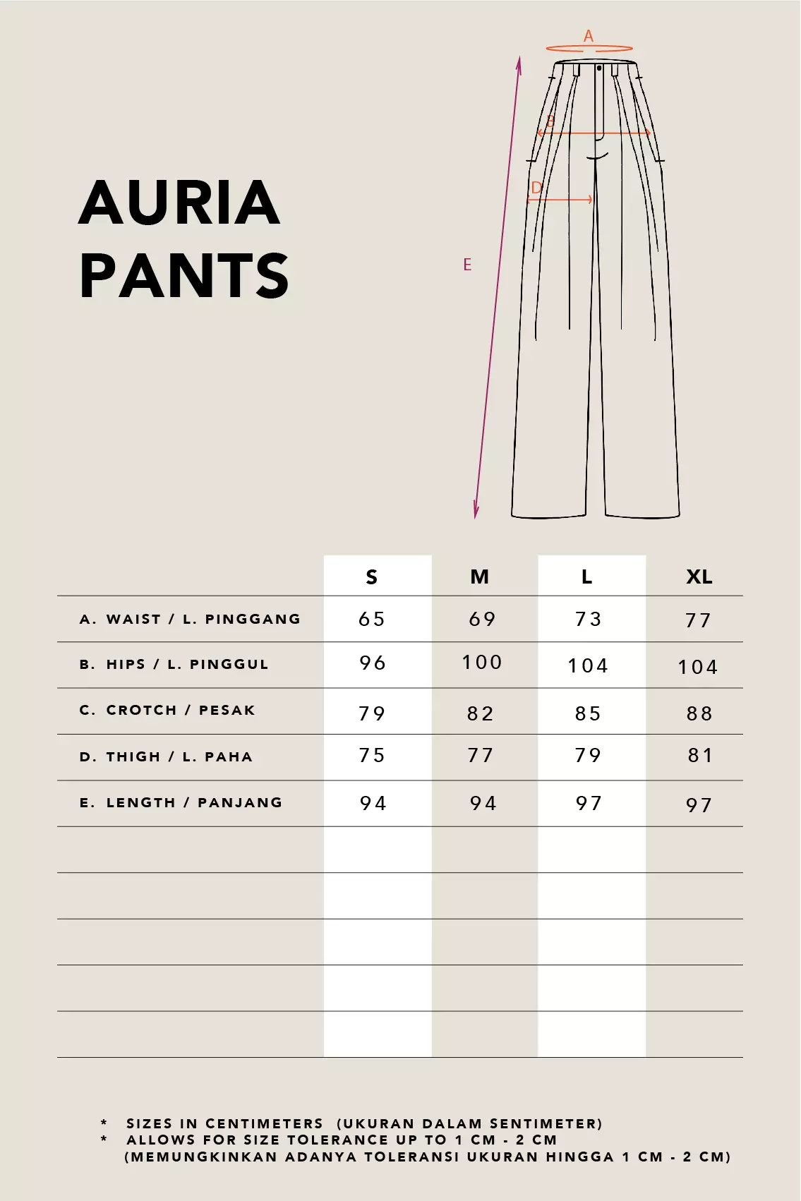 Kami Auria Loose Pants Ivory