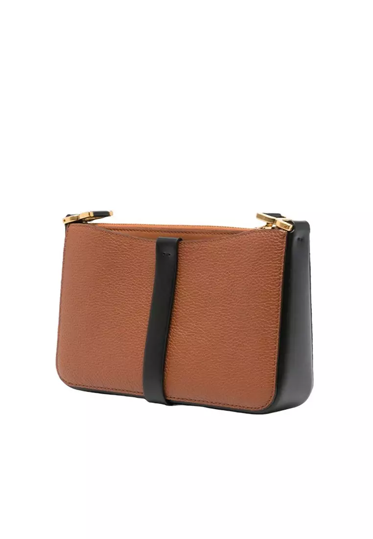 Marcie Pouch Crossbody Bag in Tan