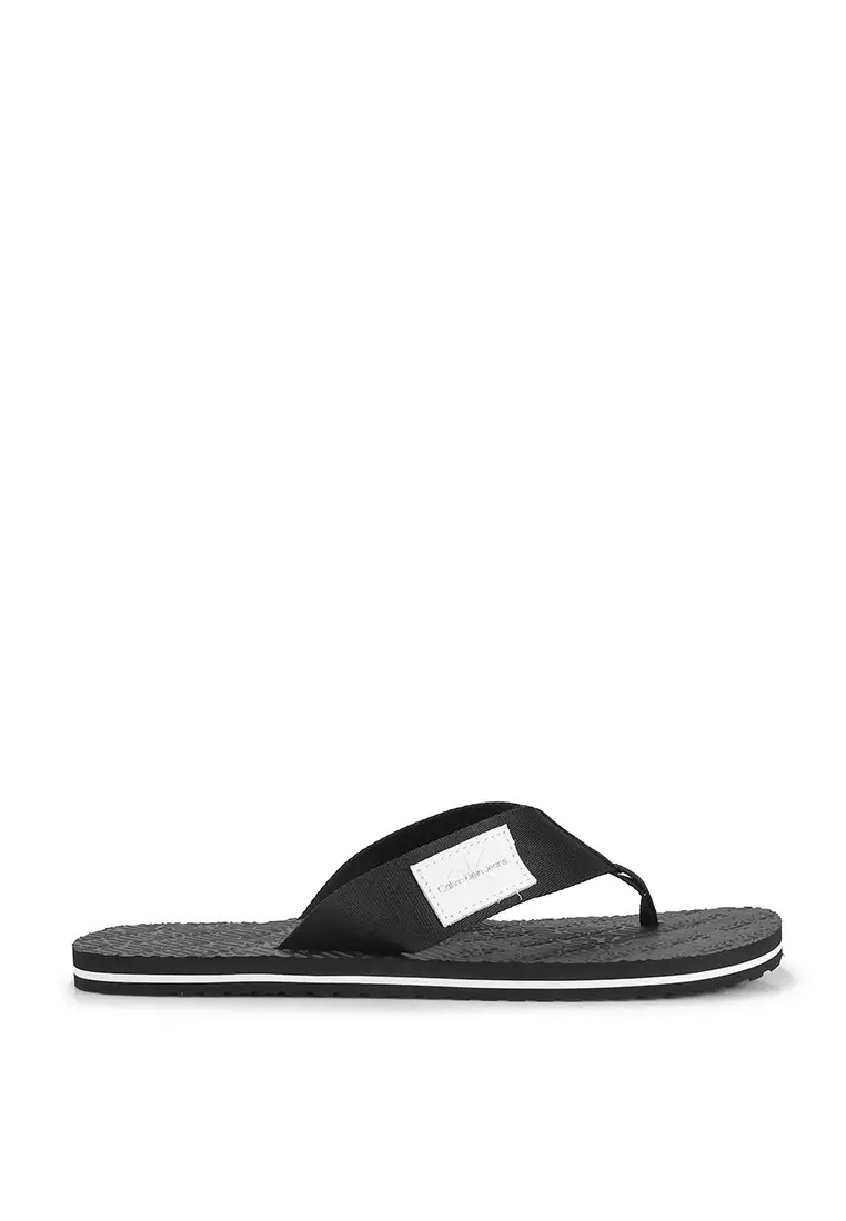 Buy Calvin Klein Woven Patch Beach Sandals - Calvin Klein Jeans ...