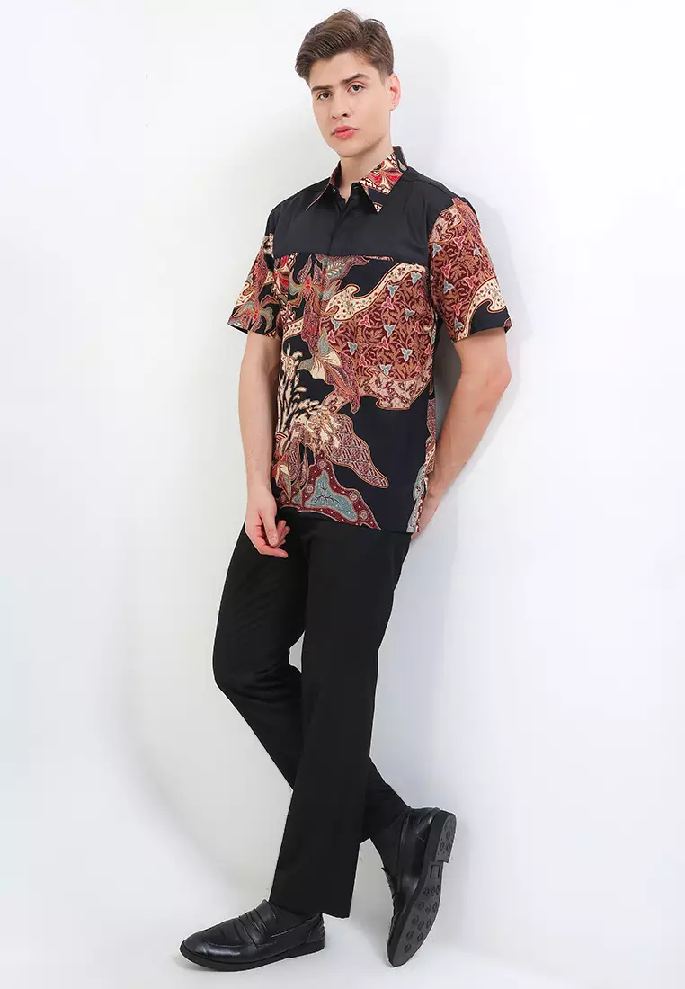 Hem Body Fit Batik Daun