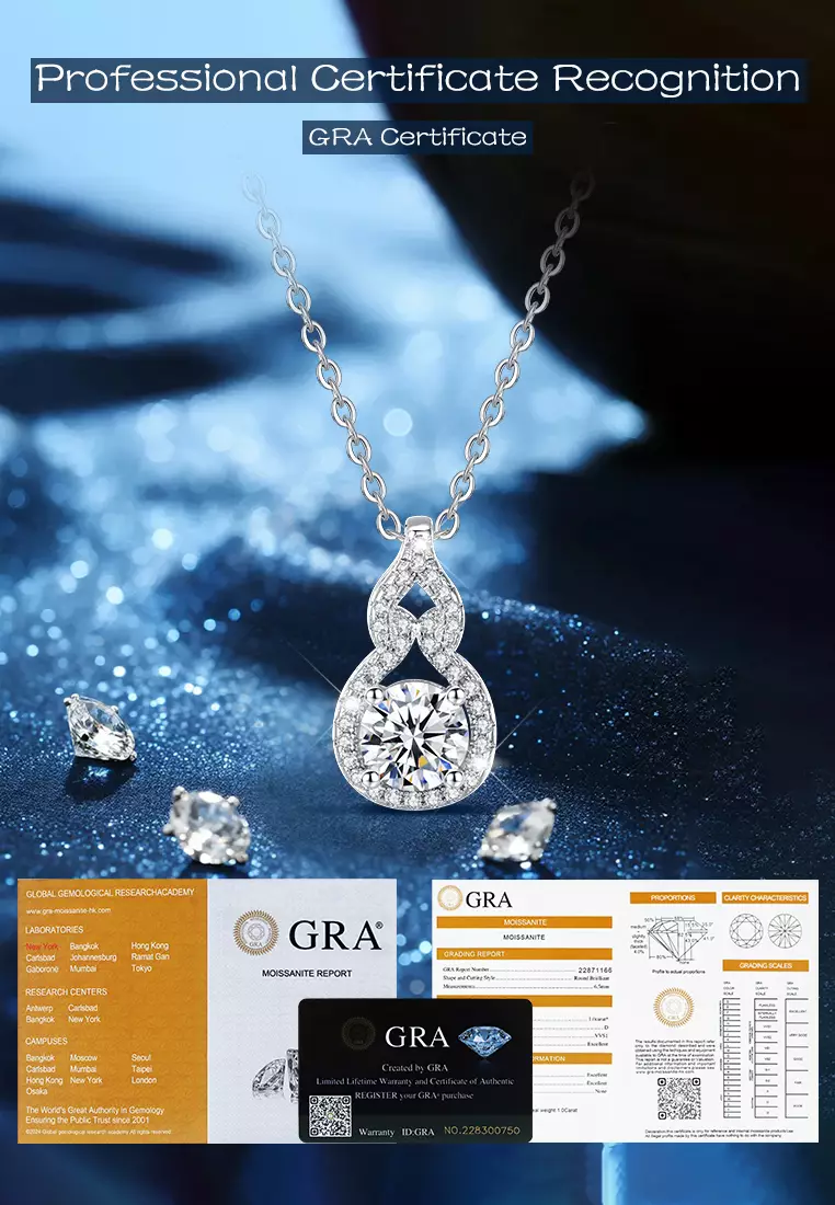 Kalung Wantia Berlian Korea Perhiasan Cewek Zirconia Original Dilapisi Platinum Necklaces silver
