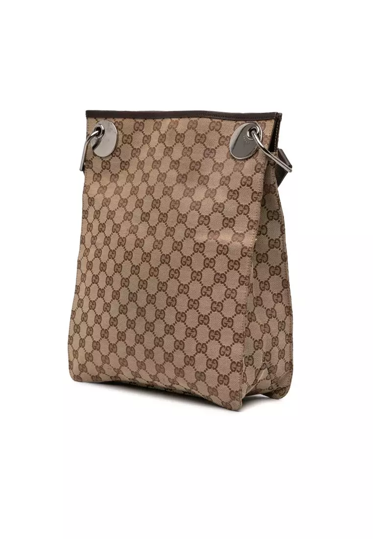 Pre-Loved Gucci Gg Canvas Eclipse Crossbody