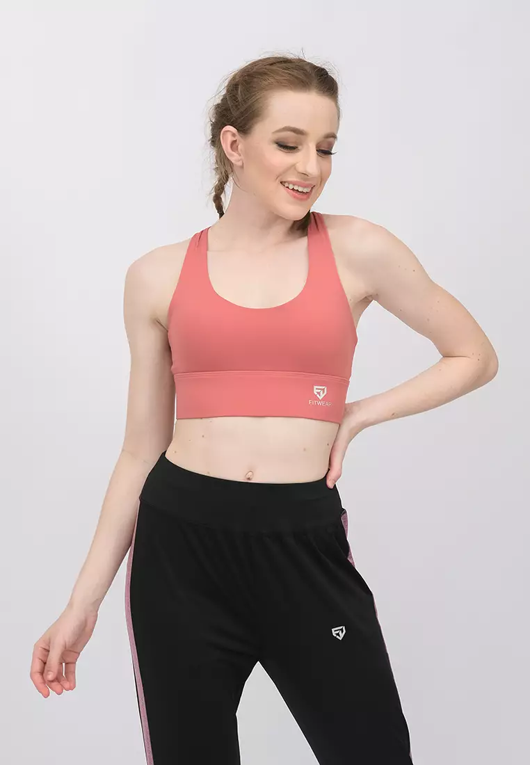 Fitwear - Sportbra Olahraga MINA MULTICROSS HOOK - CUTE PINK