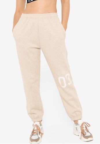 P.E Nation beige Post Game Trackpants A038EAA44DE14AGS_1