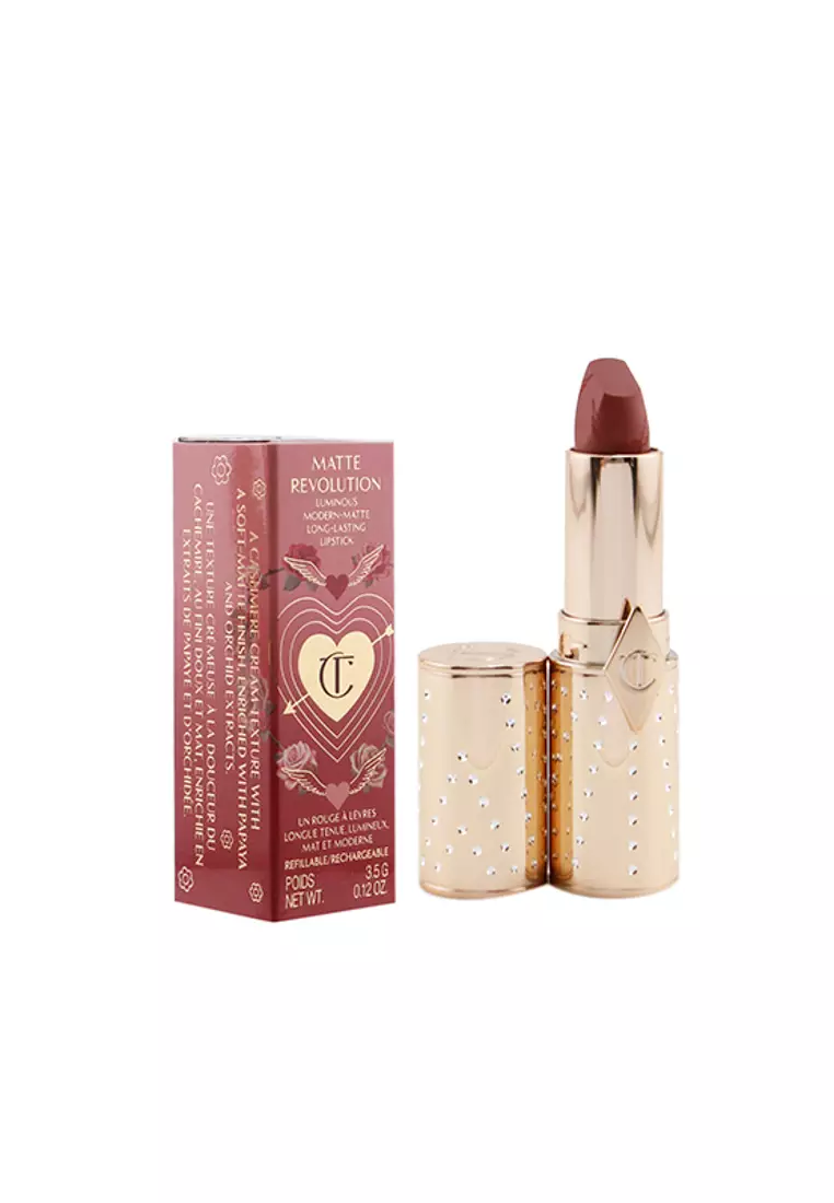 CHARLOTTE TILBURY - Matte Revolution Refillable Lipstick (Look Of Love Collection) - # Mrs Kisses (Golden Peachy-Pink) 3.5g/0.12oz
