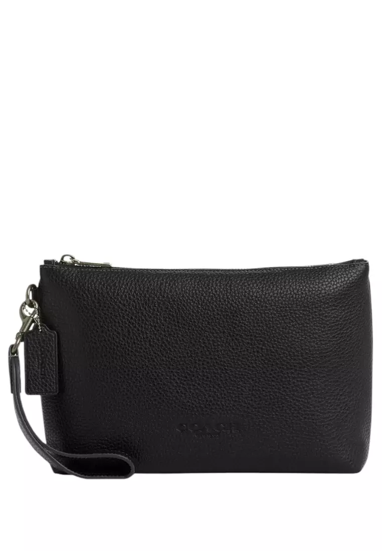 Buy COACH Mens Pouch - Black 2026 Online | ZALORA