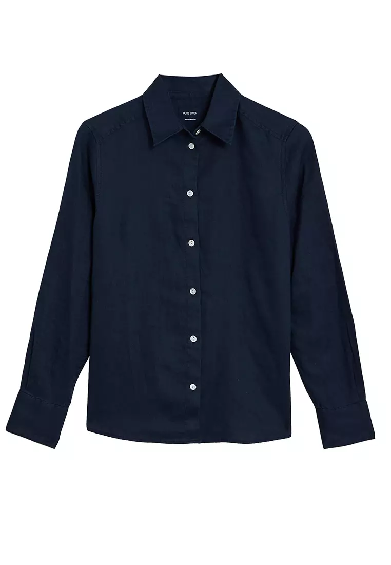 Pure Linen Long Sleeve Shirt