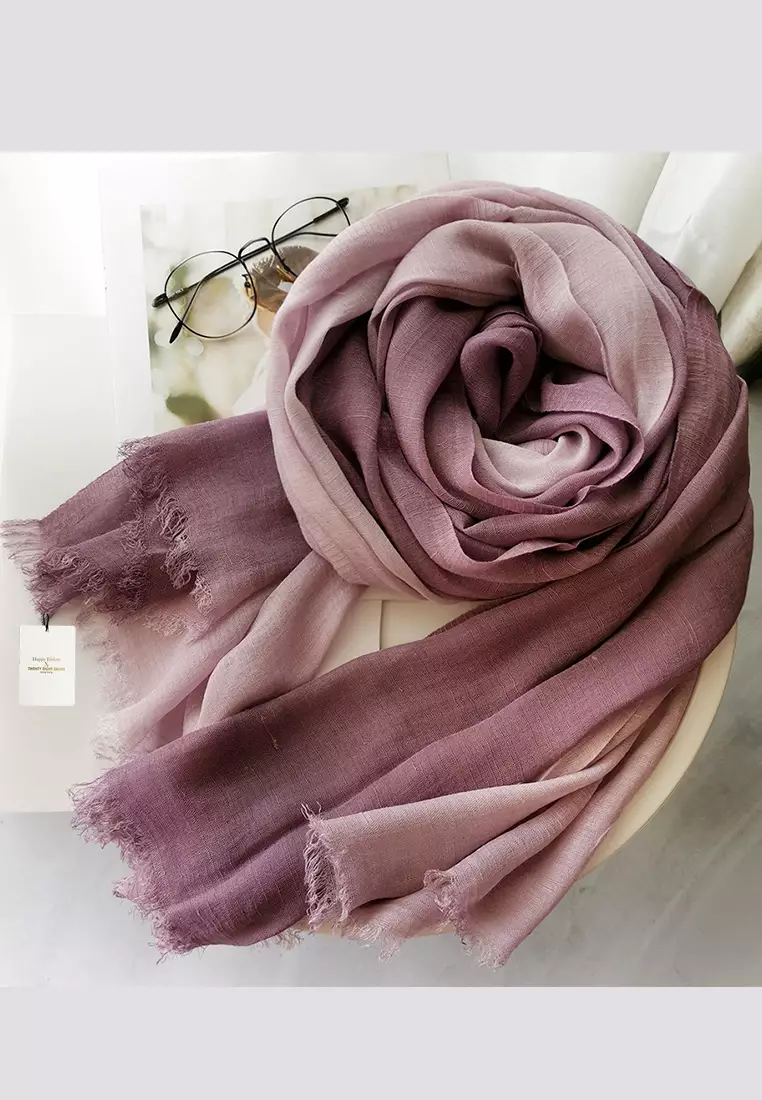 Cotton Yarn Mix Color Tie Dye Scarf JW JS-1100.a