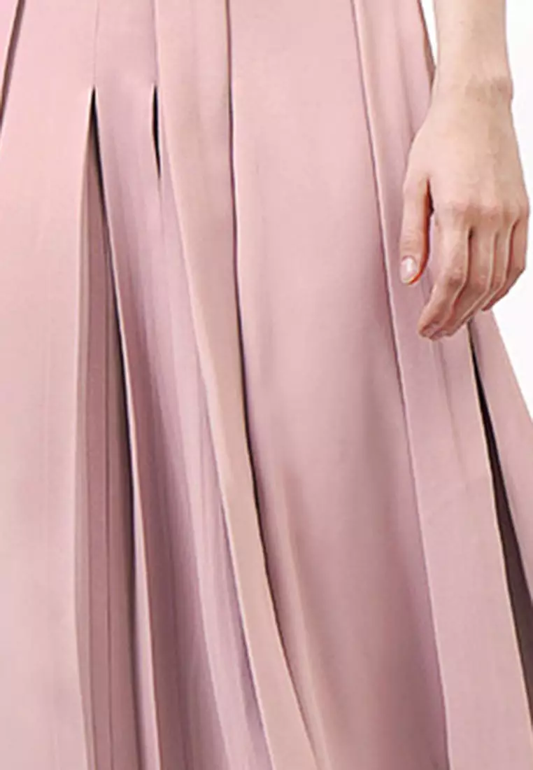 Abstract Pleated Skirt