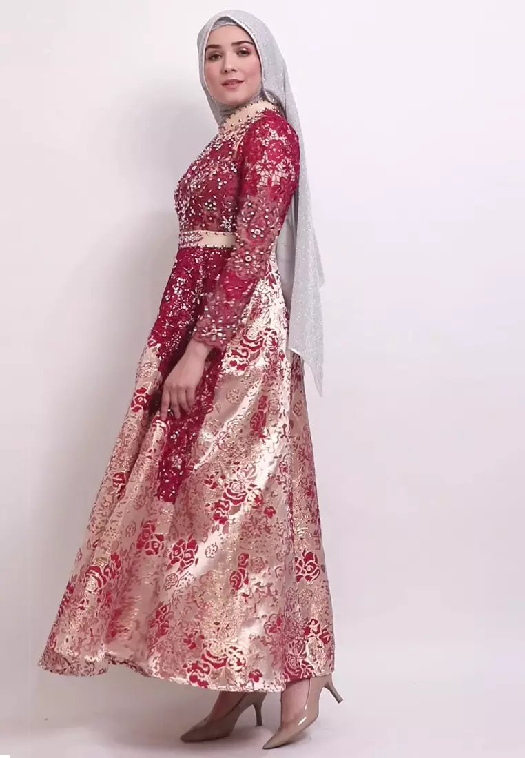 Bibiq Gamis Jacquard Brokat