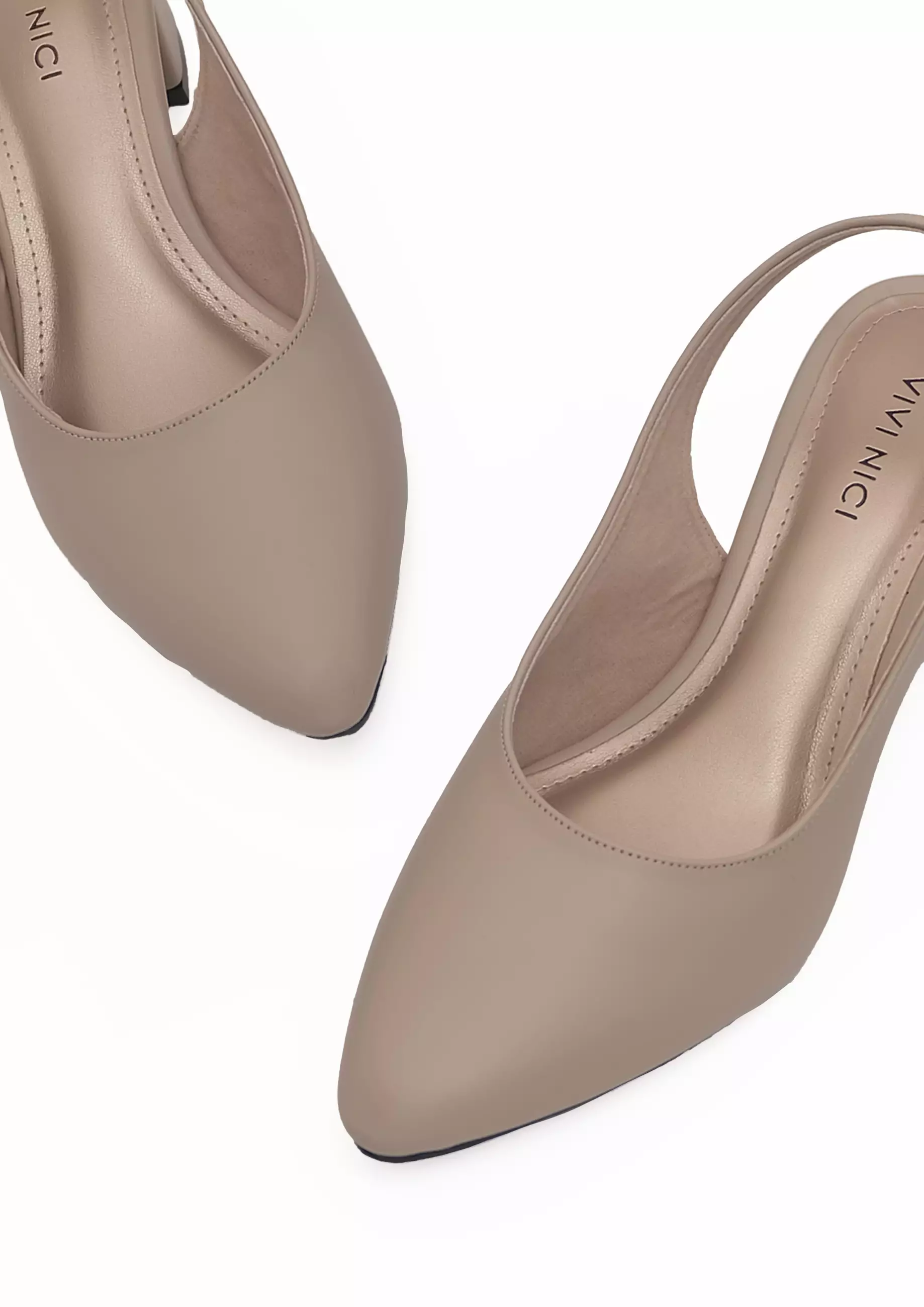 VIVI NICI - Selena Sepatu Sandal Mules Hak 5 cm Sweet Corn