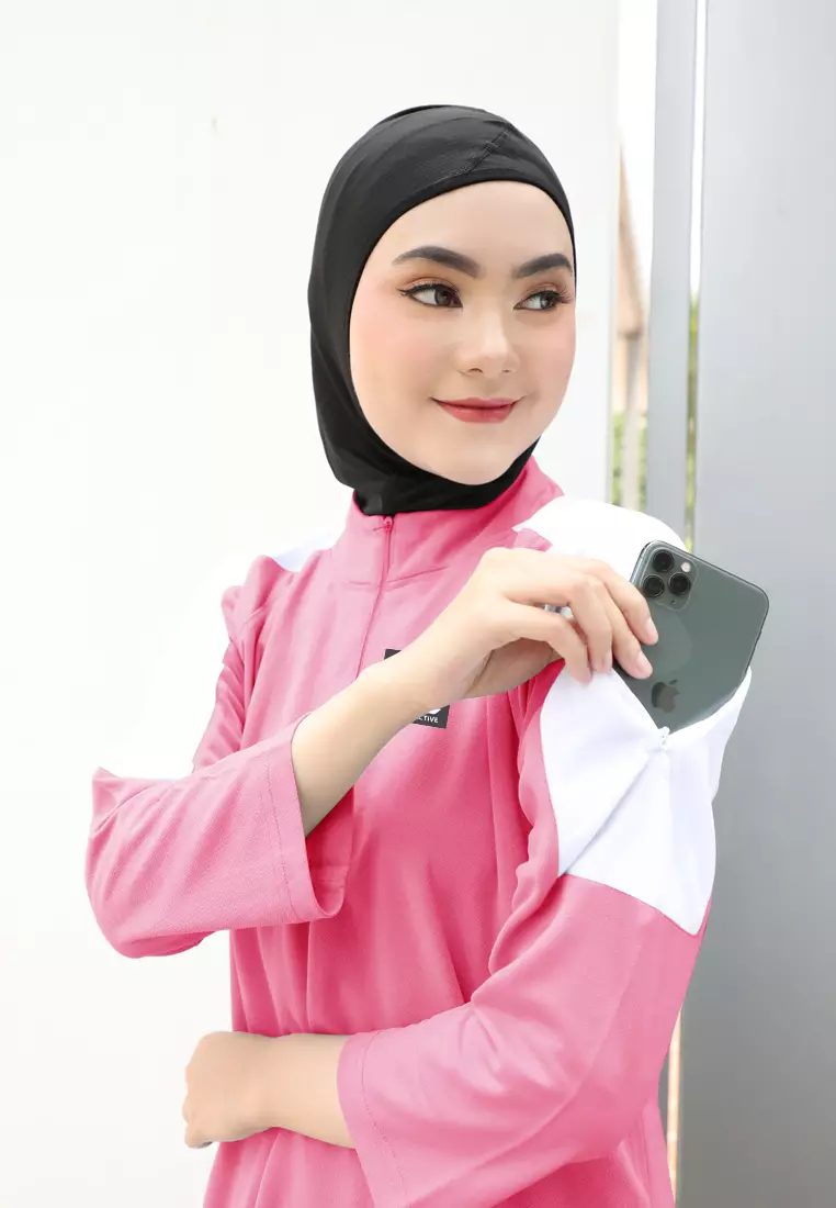 Zelena - Noa Zipper Sport Tunic | Atasan Olahraga Wanita - Fanta