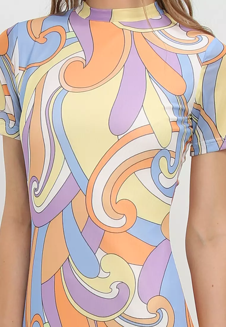 Into the City Mesh Maxi Dress