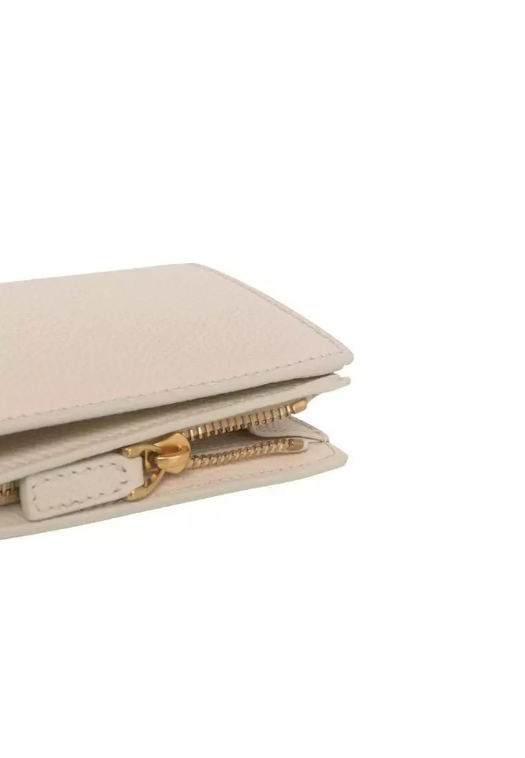 Grain Calfskin Leather Wallet