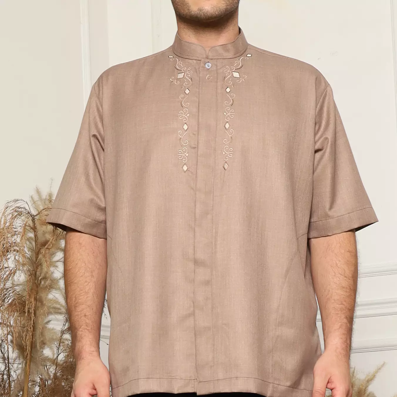 Baju Koko Sarimbit KK 44 Mocca