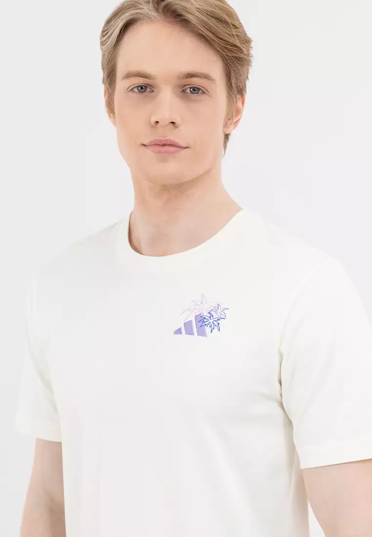 Lounge Pastel Embroidery Graphic T-Shirt