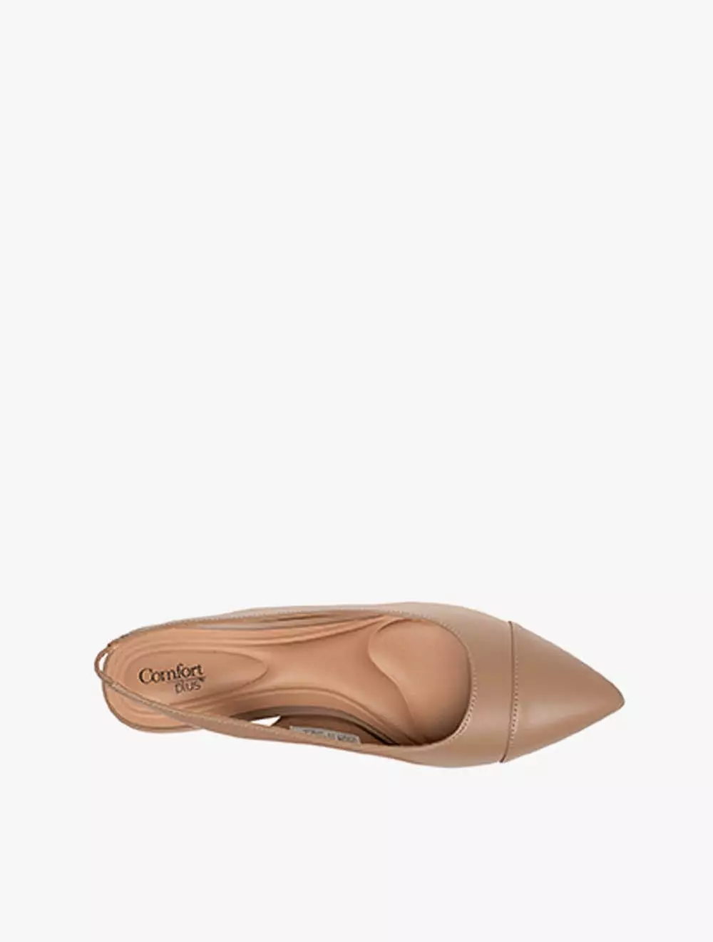 Payless Comfort Plus By Predictions Womens Kittie Captoe Heels - Dark Nude_04