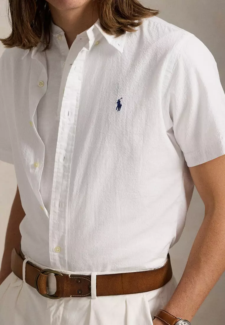 Classic Fit Seersucker Short Sleeve Shirt