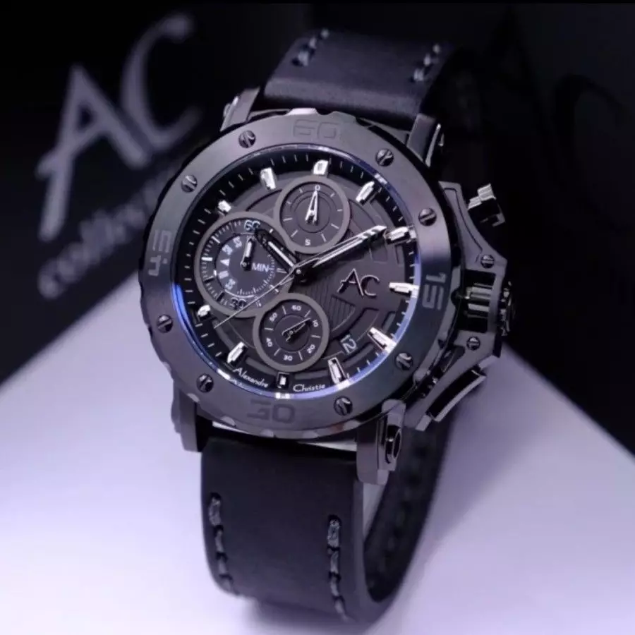 Alexandre Christie 9205 Hitam Kulit Hitam Cowok