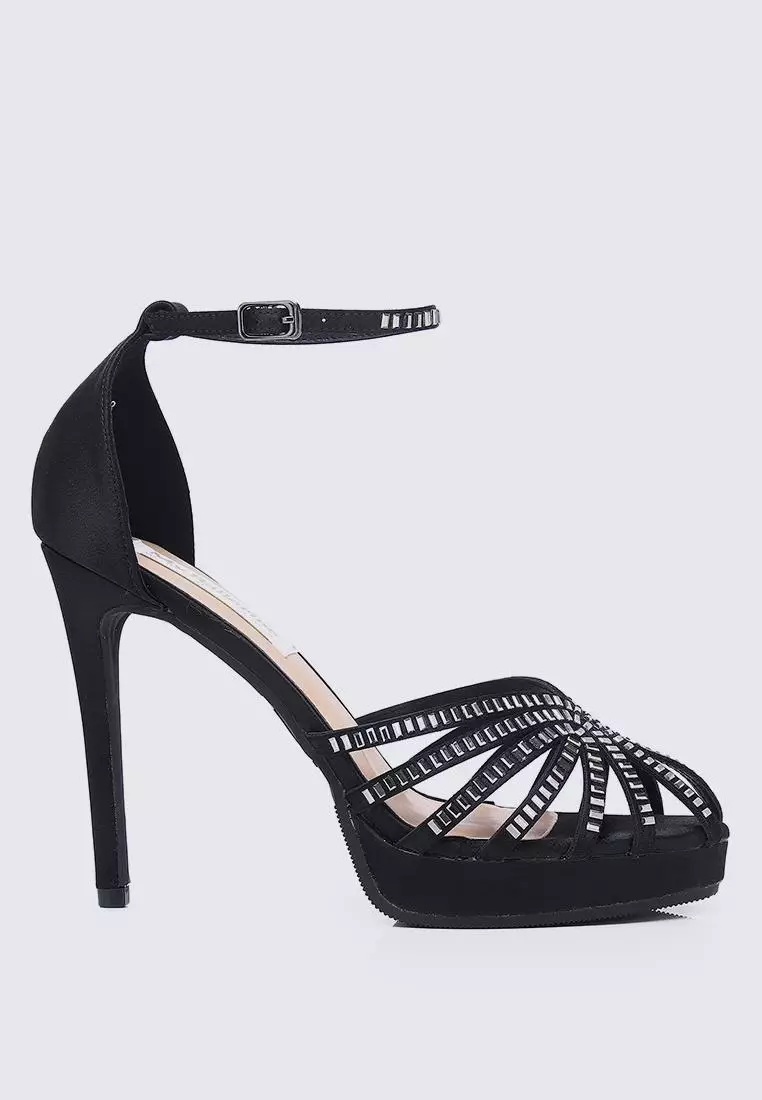 Dulce Comfy Heels In Black
