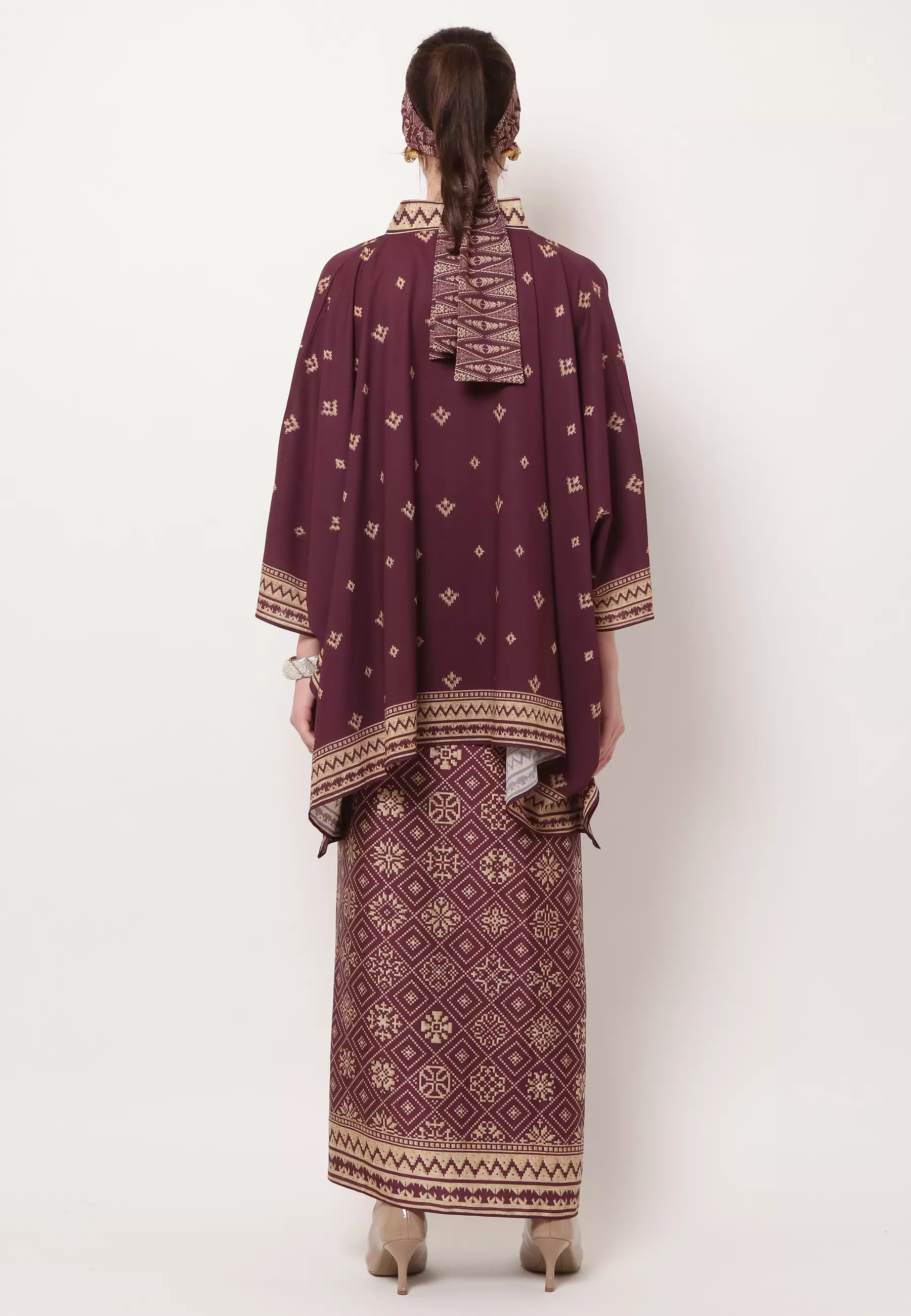 Kanzi Collection Songket V-neck Sarong Set