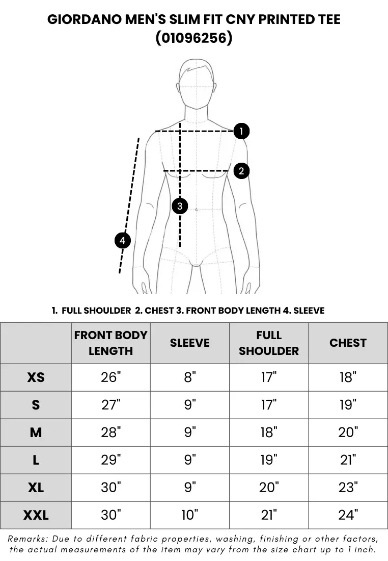 Men's Slim Fit CNY Printed Tee