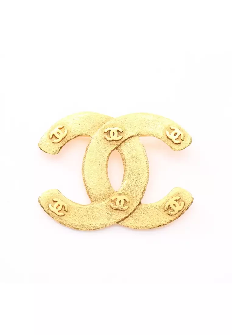 Buy Chanel Pre-loved CHANEL coco mark brooch GP gold 29 2023