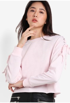 Lancy Lace Up Sweatshirt