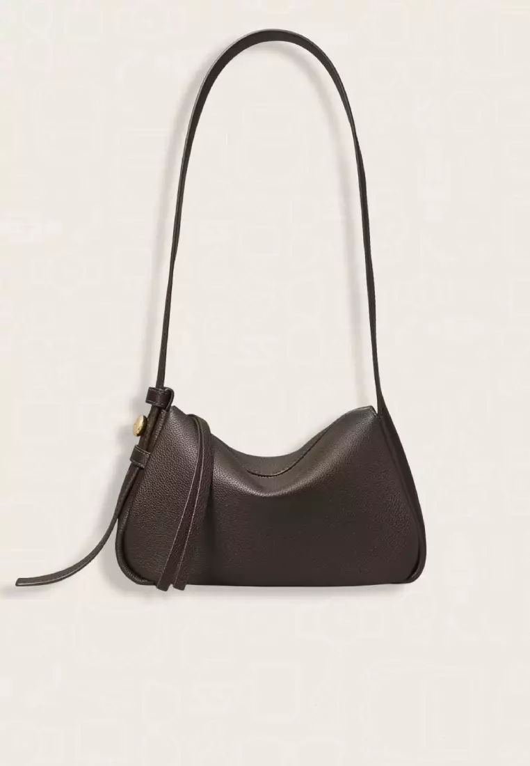 Tory Burch Small Romy Shoulder Bag Deep Brown