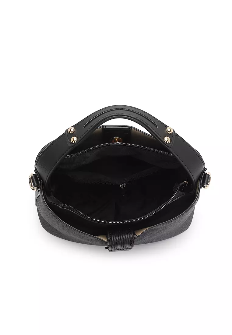 Women's Top Handle Bag / Sling Bag / Crossbody Bag / Shoulder Bag (Tas Tangan Wanita / Tas Selempang Wanita / Tas Bahu Wanita) - Hitam