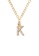 PSYNDROME gold Personalised Initial Letter Alphabet Cubic Zirconia Necklace - K D4E29ACACA6C89GS_1