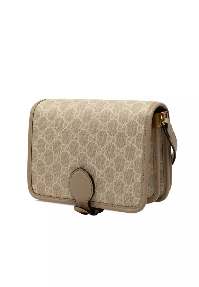 Pre-Loved Gucci Mini Gg Supreme Interlocking G Crossbody