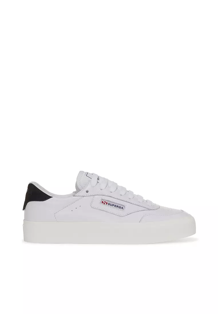 Discount on Superga  shoes - SKU: 3843 Court White-Bristol Black-Favorio Sneakers