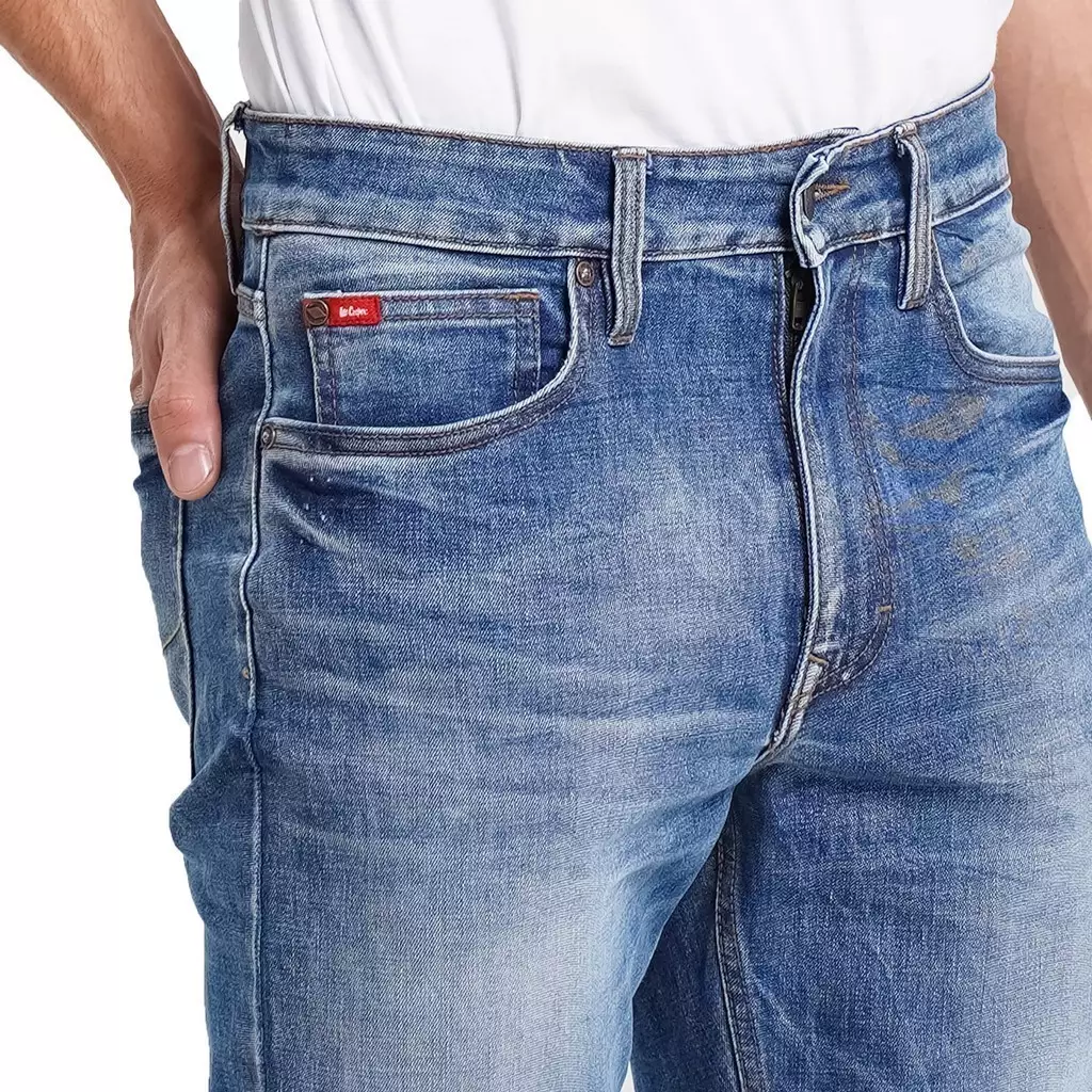 Lee Cooper Tapered Fit Jeans Arthur Worn Light Blue Iceberg