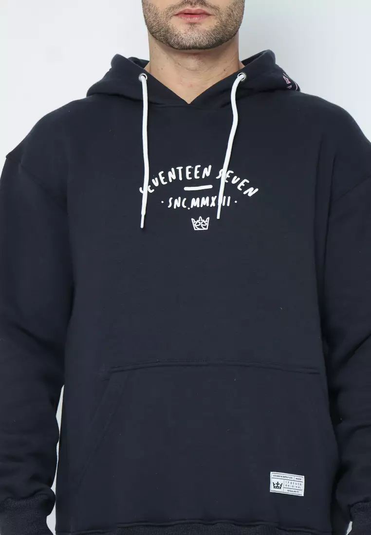 17SEVEN Hoodie Sablon 00285-ANGELS-BLK