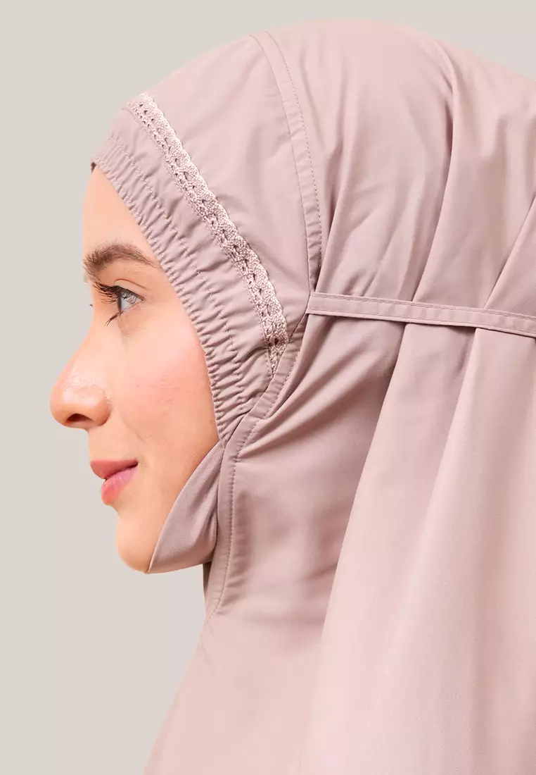 Siti Khadijah Telekung Modish Rehana in Wood Mauve