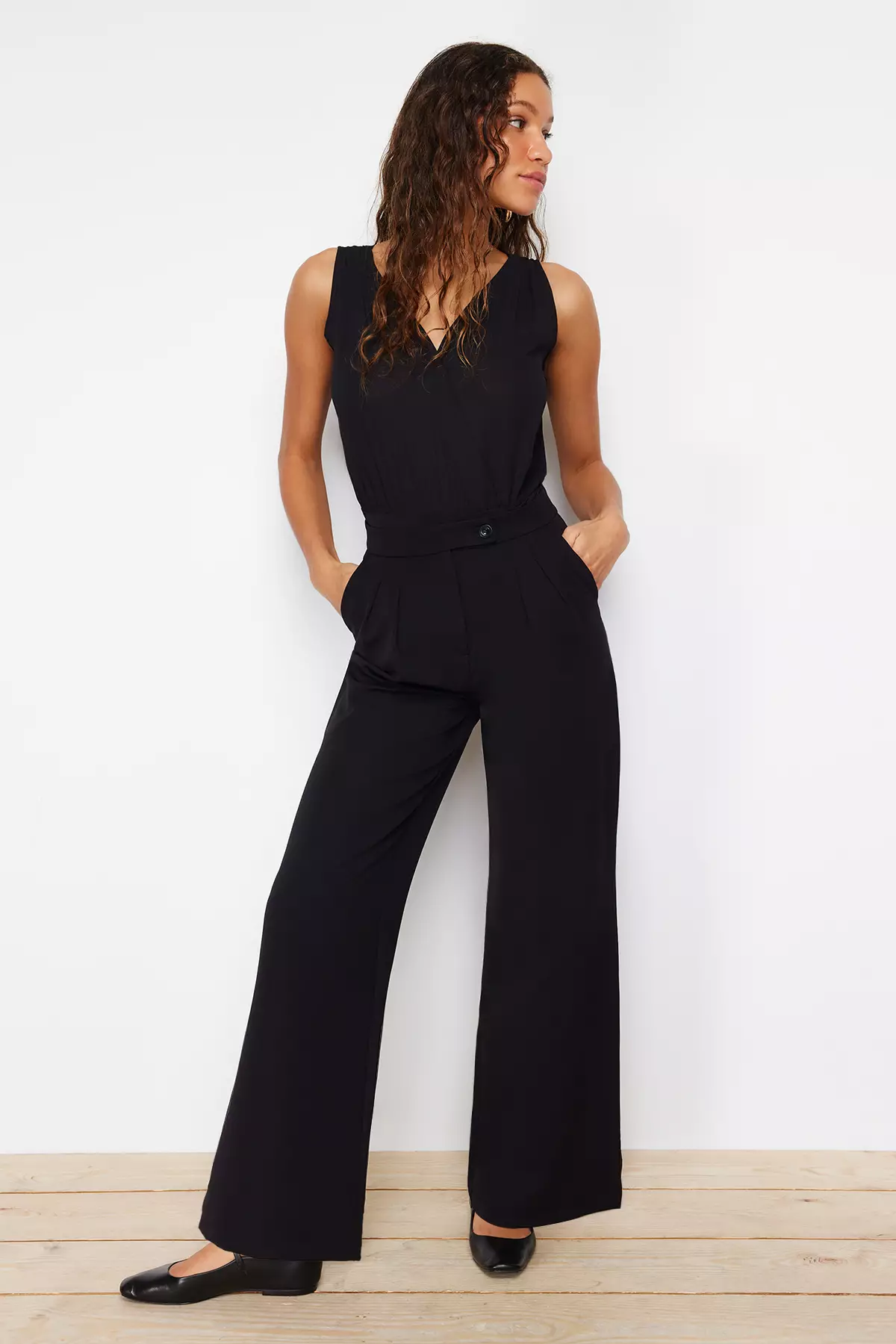 High Rise Straight Trousers