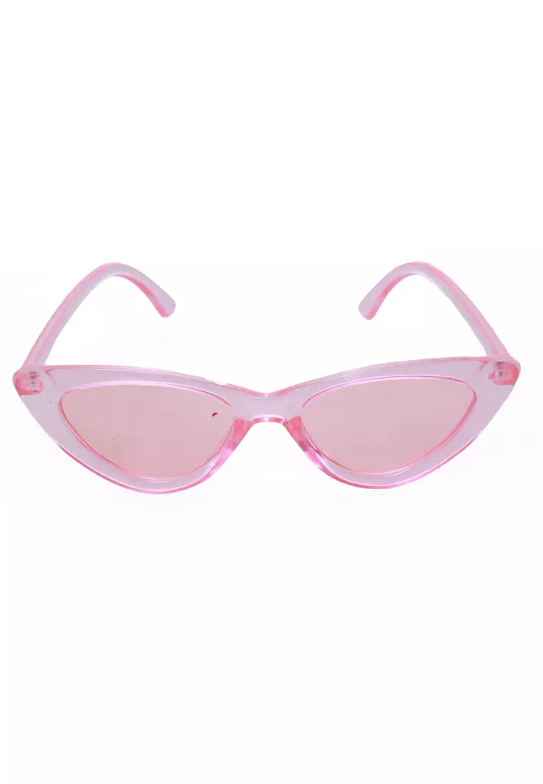 Ulrico Kacamata Fashion Anak Unisex Cat Eye Children's Glasses Cute Design Material Plastic ORIGINAL - Pink