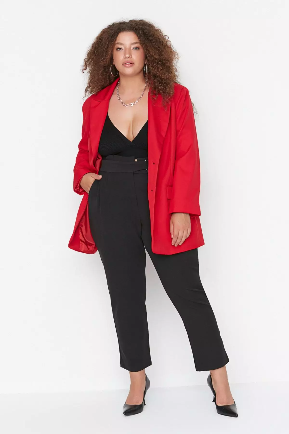 Trendyol Plus Size Cigarette Trousers 2026 | Buy Trendyol Online