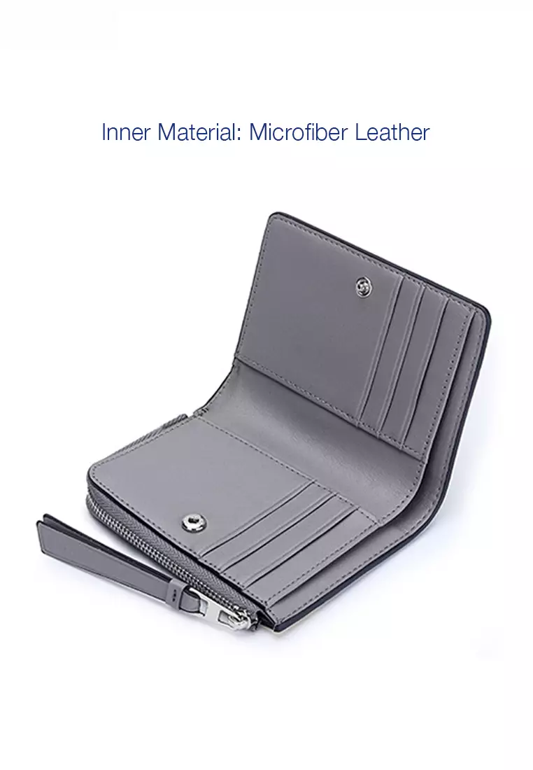 Genuine Leather Color Patching Bifold Wallet JW YT-109