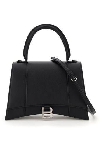 BALENCIAGA Balenciaga Hourglass Top Shoulder Bag Black 2021 | Buy BALENCIAGA Online | ZALORA Hong Kong