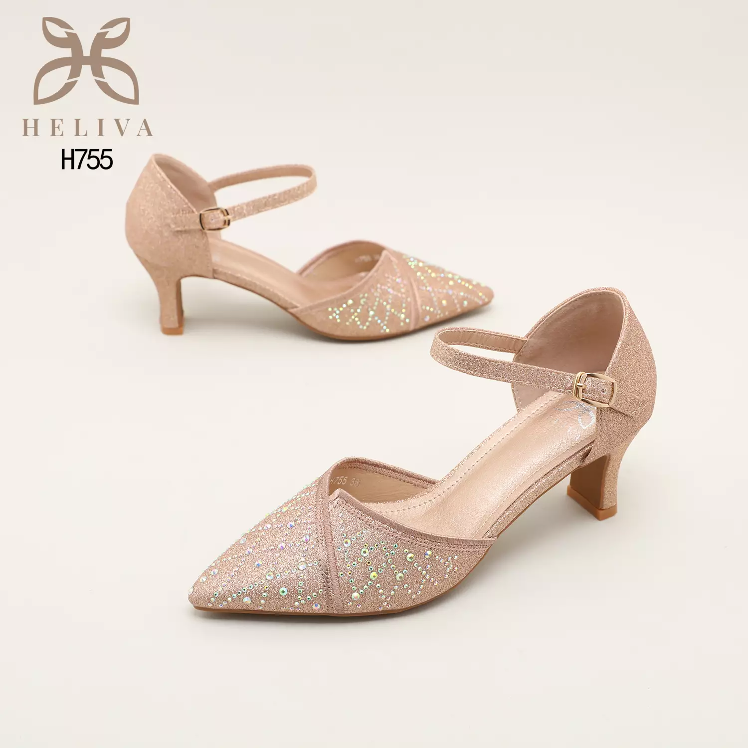 Heliva Sherly Women High Heels Glitter Jewel Accesories