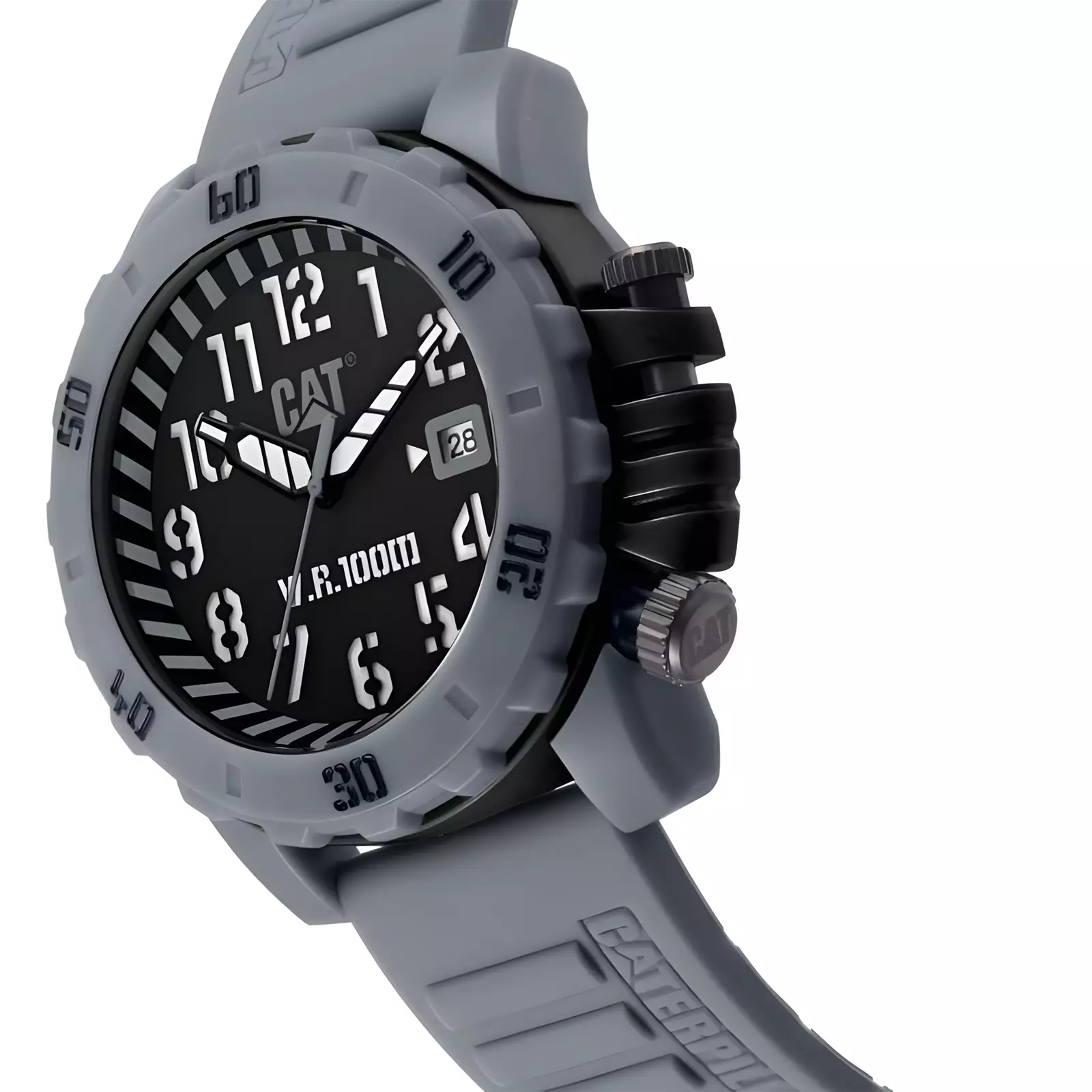 Jam Tangan Analog Pria - Grey – Rubber Strap - CAT LK.151.25.115 