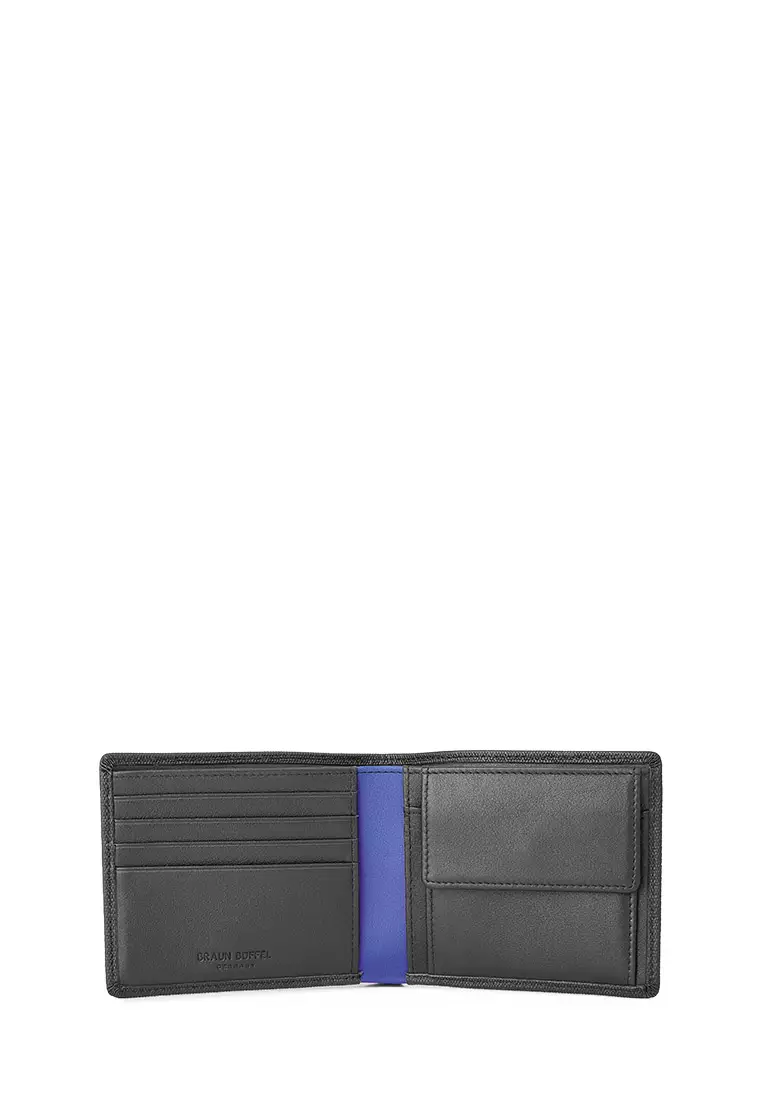 BRAUN BUFFEL 財布 黒 レザー 人気 オシャレ ワンポイント